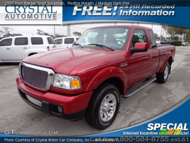 2007 Ford Ranger Sport SuperCab in Redfire Metallic