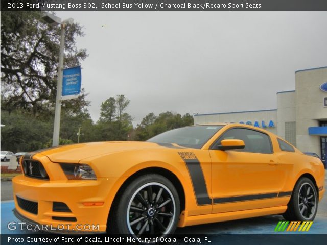 2013 Ford Mustang Boss 302 in School Bus Yellow