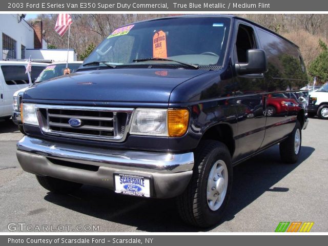 2003 Ford E Series Van E350 Super Duty Commercial in True Blue Metallic