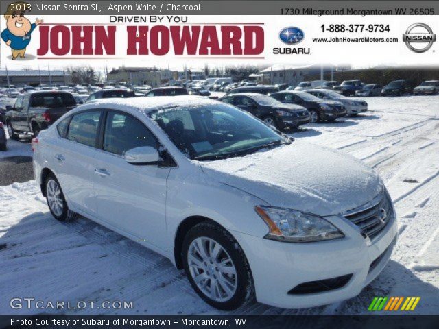 2013 Nissan Sentra SL in Aspen White