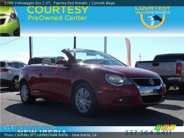2008 Volkswagen Eos 2.0T in Paprika Red Metallic