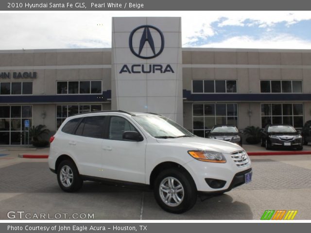 2010 Hyundai Santa Fe GLS in Pearl White