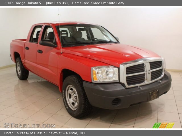 2007 Dodge Dakota ST Quad Cab 4x4 in Flame Red