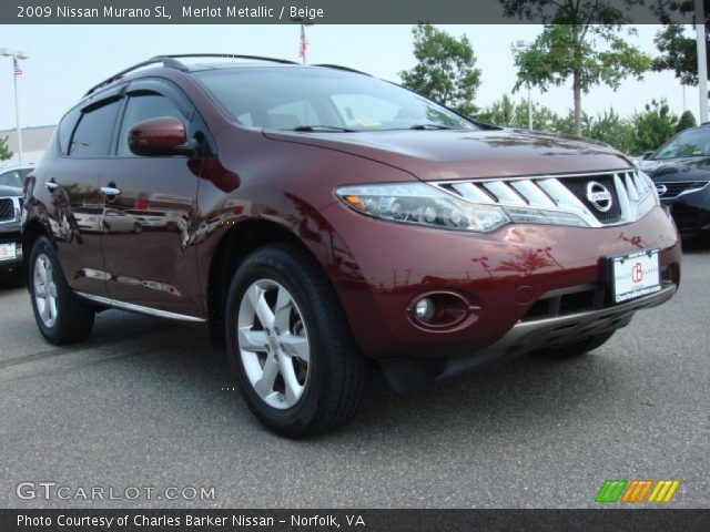 2009 Nissan Murano SL in Merlot Metallic