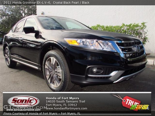 2013 Honda Crosstour EX-L V-6 in Crystal Black Pearl