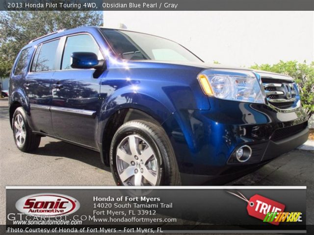 2013 Honda Pilot Touring 4WD in Obsidian Blue Pearl