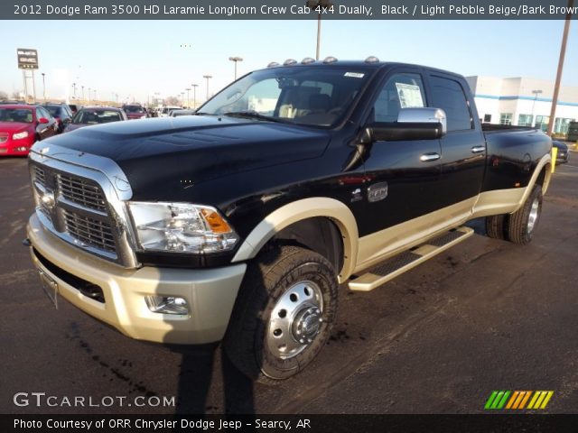 2012 Dodge Ram 3500 HD Laramie Longhorn Crew Cab 4x4 Dually in Black