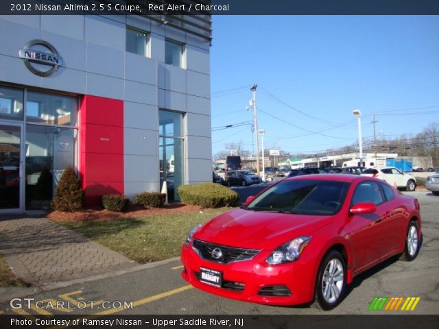 2012 Nissan Altima 2.5 S Coupe in Red Alert