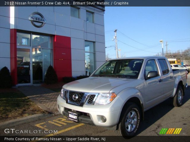 2012 Nissan Frontier S Crew Cab 4x4 in Brilliant Silver Metallic