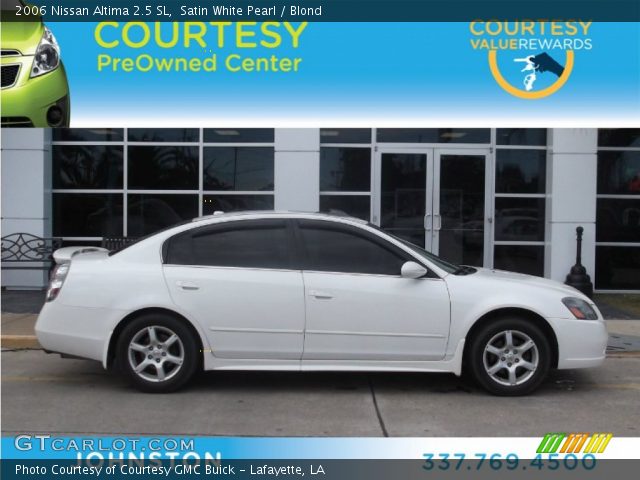 2006 Nissan Altima 2.5 SL in Satin White Pearl