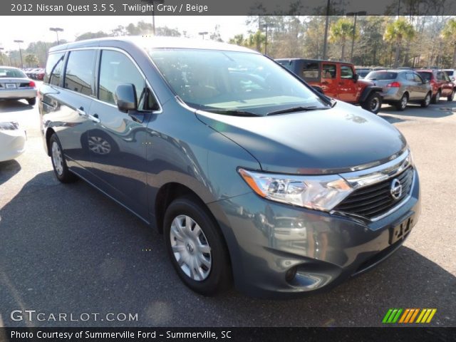 2012 Nissan Quest 3.5 S in Twilight Gray