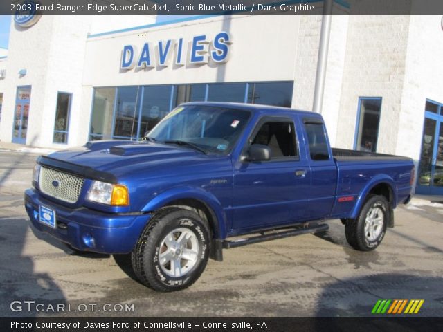 2003 Ford Ranger Edge SuperCab 4x4 in Sonic Blue Metallic