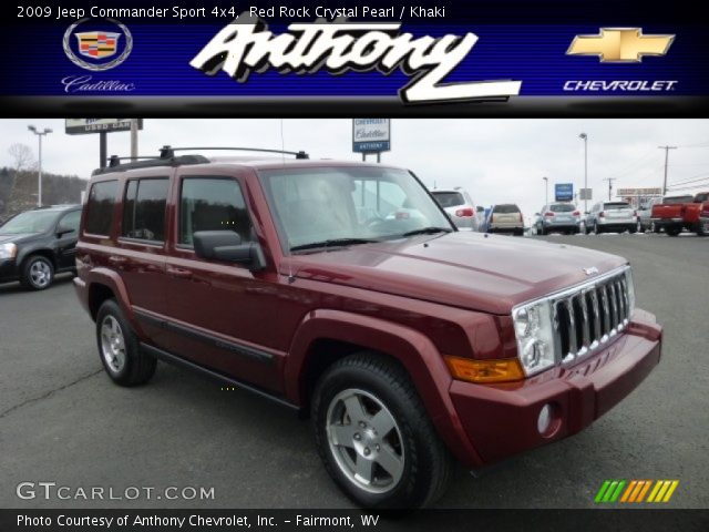 2009 Jeep Commander Sport 4x4 in Red Rock Crystal Pearl