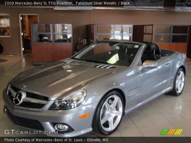 2009 Mercedes-Benz SL 550 Roadster in Palladium Silver Metallic