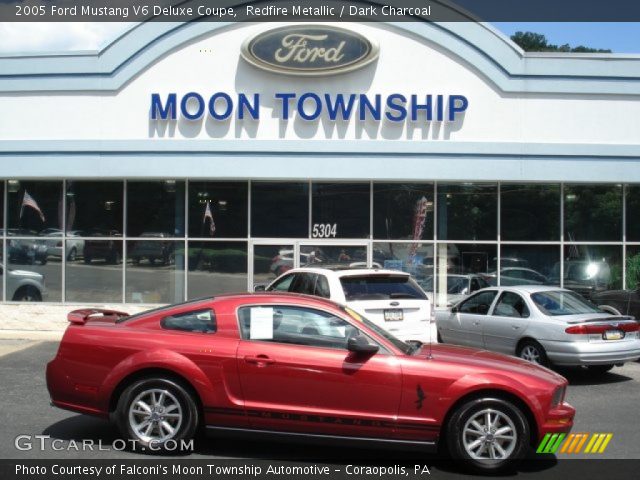 2005 Ford Mustang V6 Deluxe Coupe in Redfire Metallic
