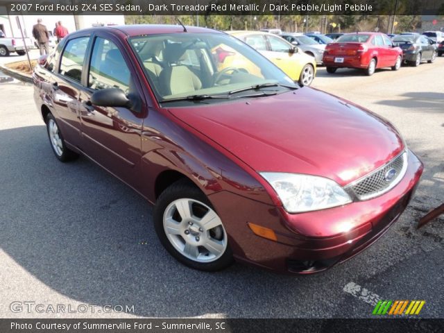 2007 Ford Focus ZX4 SES Sedan in Dark Toreador Red Metallic