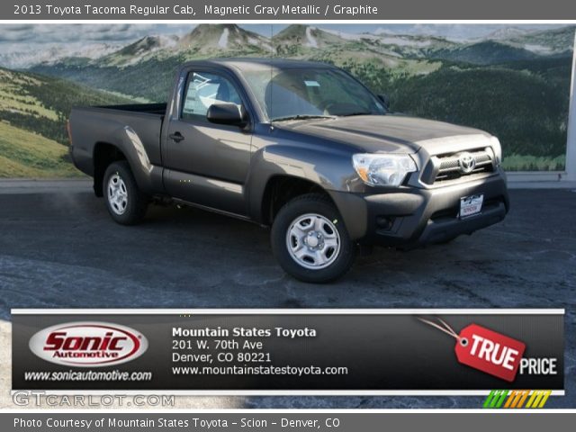 2013 Toyota Tacoma Regular Cab in Magnetic Gray Metallic