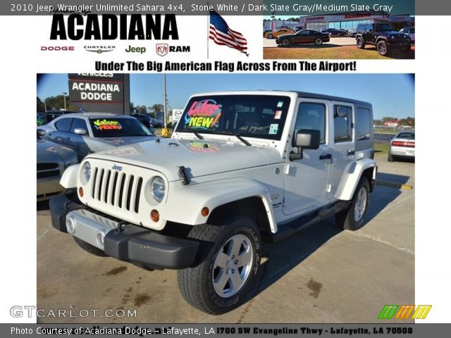 2010 Jeep Wrangler Unlimited Sahara 4x4 in Stone White