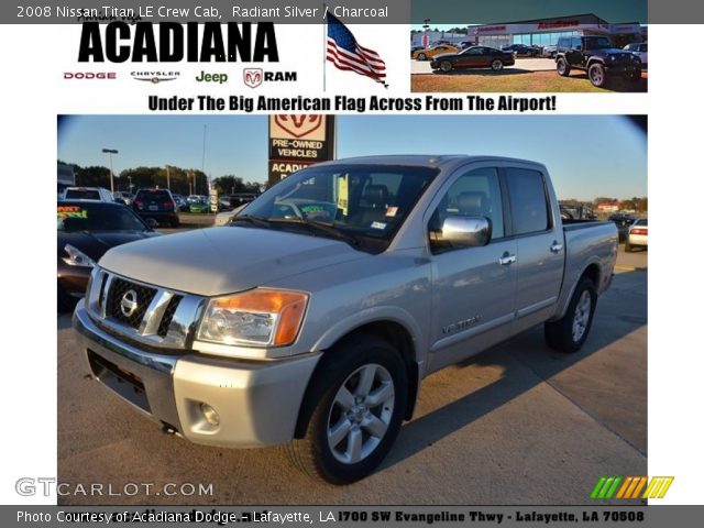 2008 Nissan Titan LE Crew Cab in Radiant Silver