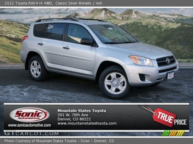 2012 Toyota RAV4 I4 4WD in Classic Silver Metallic