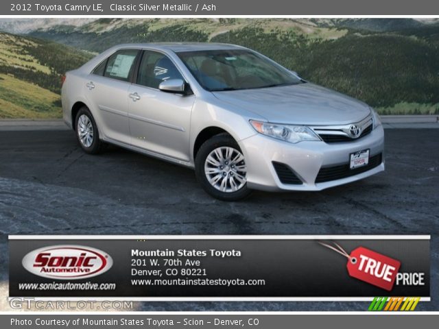 2012 Toyota Camry LE in Classic Silver Metallic