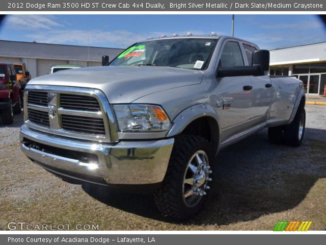 2012 Dodge Ram 3500 HD ST Crew Cab 4x4 Dually in Bright Silver Metallic