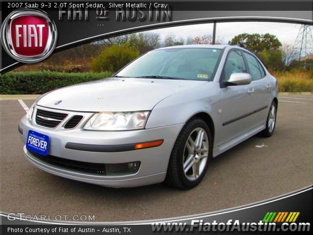 2007 Saab 9-3 2.0T Sport Sedan in Silver Metallic