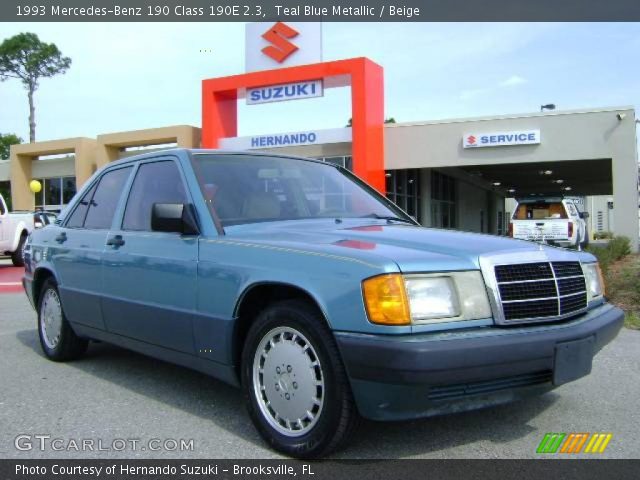 1993 Mercedes-Benz 190 Class 190E 2.3 in Teal Blue Metallic