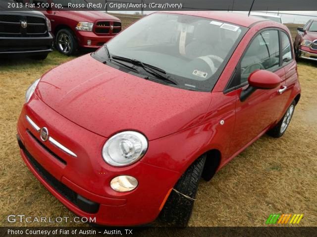 2013 Fiat 500 Pop in Rosso (Red)