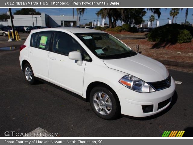 2012 Nissan Versa 1.8 S Hatchback in Fresh Powder White