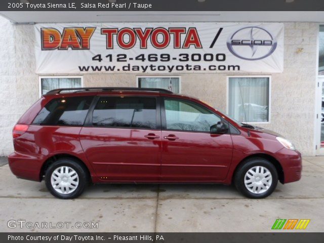 2005 Toyota Sienna LE in Salsa Red Pearl