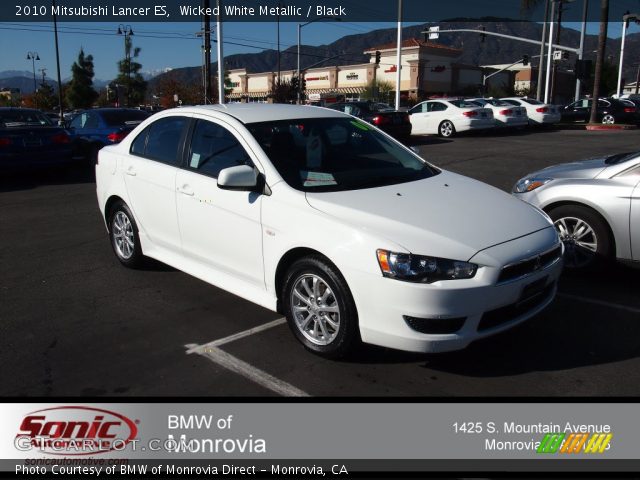 2010 Mitsubishi Lancer ES in Wicked White Metallic