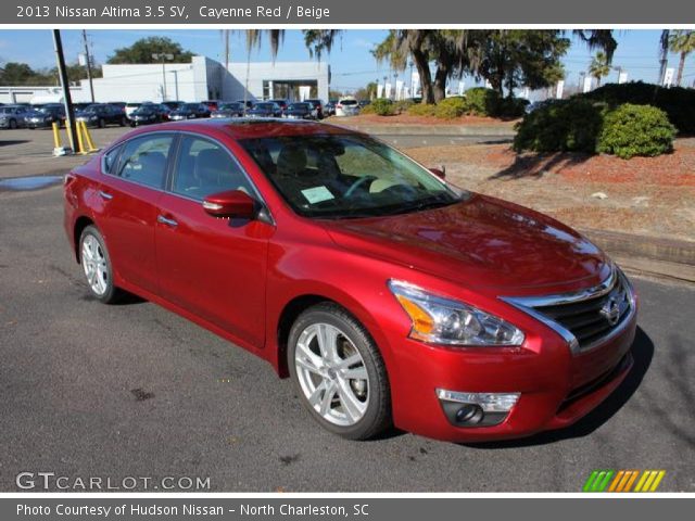 2013 Nissan Altima 3.5 SV in Cayenne Red
