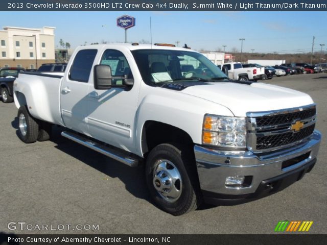 2013 Chevrolet Silverado 3500HD LTZ Crew Cab 4x4 Dually in Summit White
