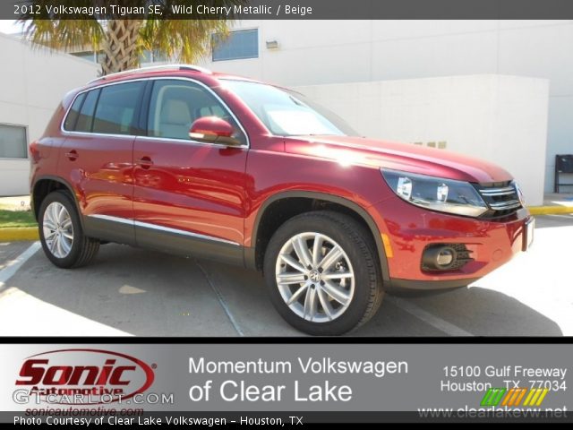 2012 Volkswagen Tiguan SE in Wild Cherry Metallic