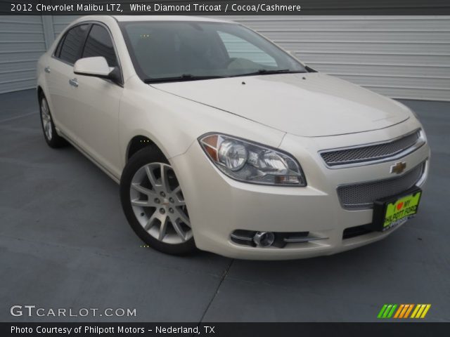2012 Chevrolet Malibu LTZ in White Diamond Tricoat