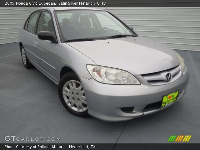 2005 Honda Civic LX Sedan in Satin Silver Metallic