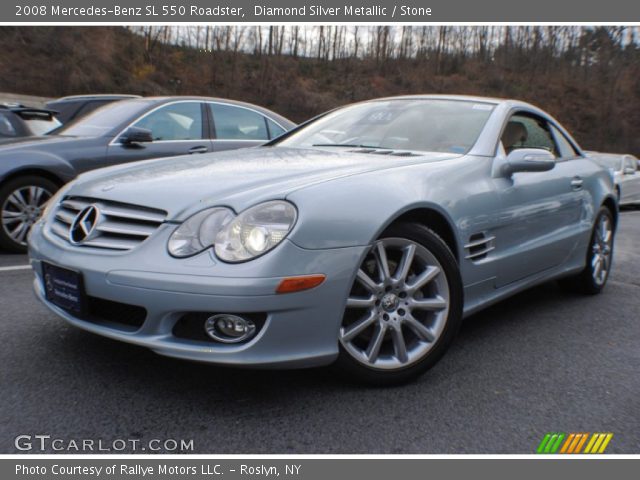 2008 Mercedes-Benz SL 550 Roadster in Diamond Silver Metallic