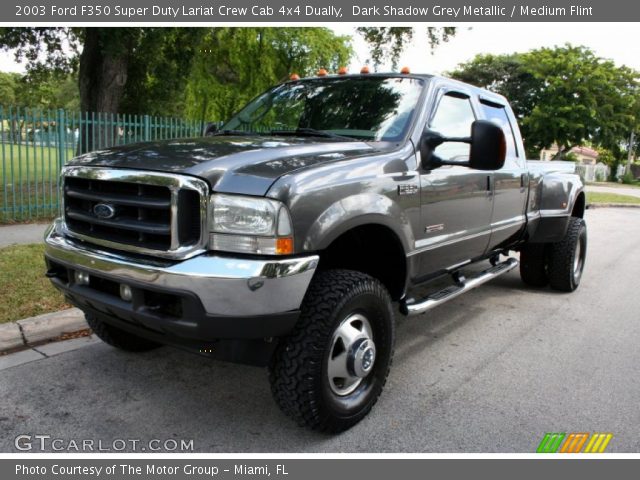 2003 Ford F350 Super Duty Lariat Crew Cab 4x4 Dually in Dark Shadow Grey Metallic