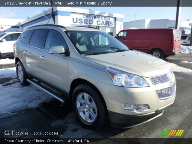 2012 Chevrolet Traverse LT AWD in Gold Mist Metallic