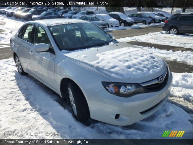 2010 Subaru Impreza 2.5i Sedan in Satin White Pearl