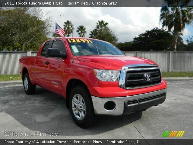 2011 Toyota Tundra Double Cab in Radiant Red