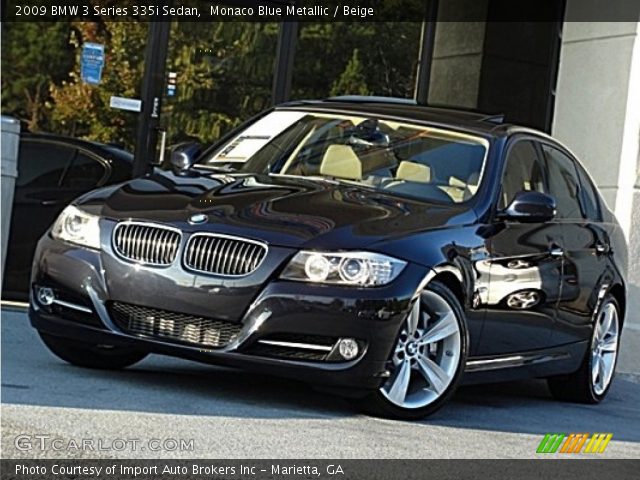 2009 BMW 3 Series 335i Sedan in Monaco Blue Metallic