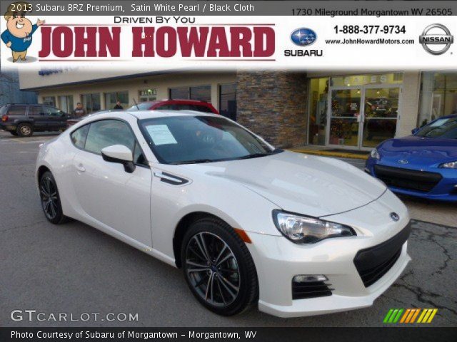 2013 Subaru BRZ Premium in Satin White Pearl