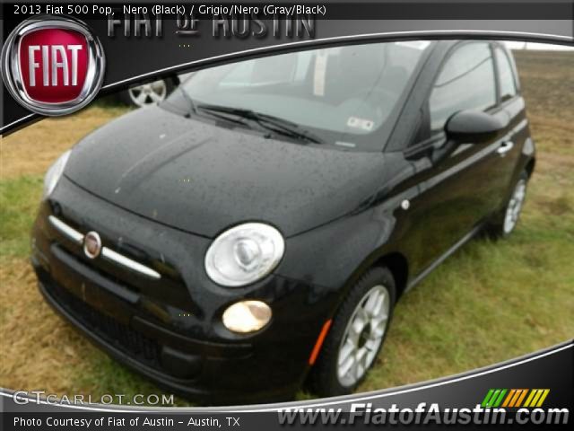 2013 Fiat 500 Pop in Nero (Black)