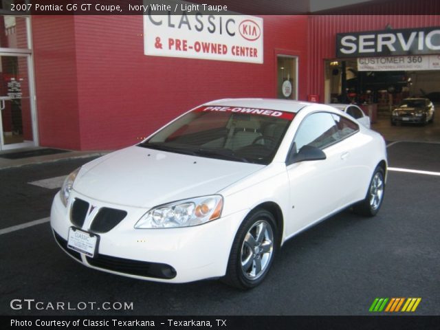 2007 Pontiac G6 GT Coupe in Ivory White