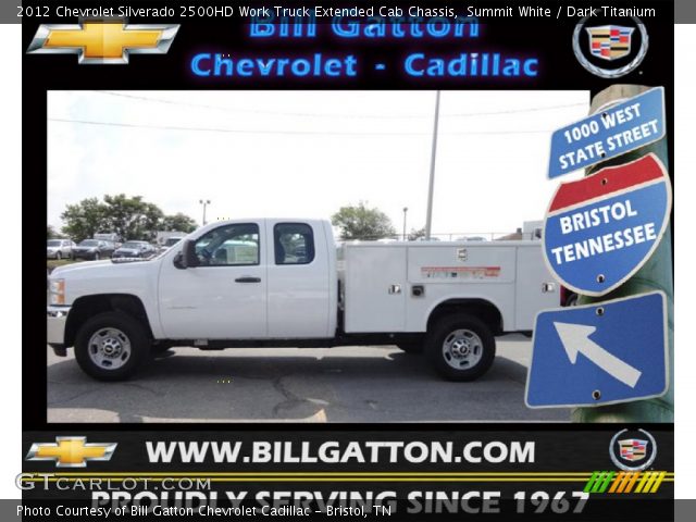 2012 Chevrolet Silverado 2500HD Work Truck Extended Cab Chassis in Summit White