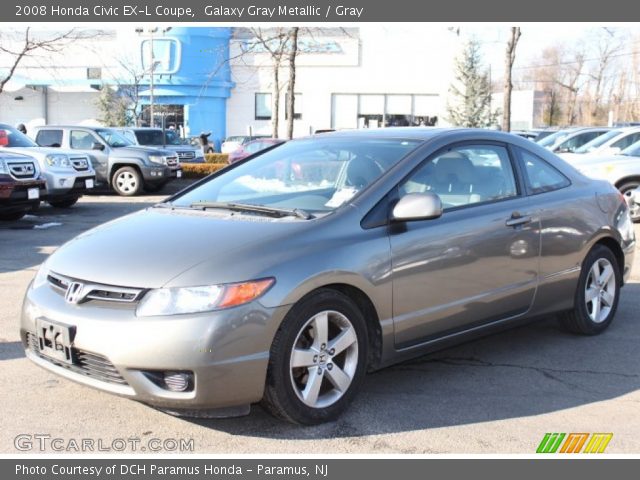 2008 Honda Civic EX-L Coupe in Galaxy Gray Metallic