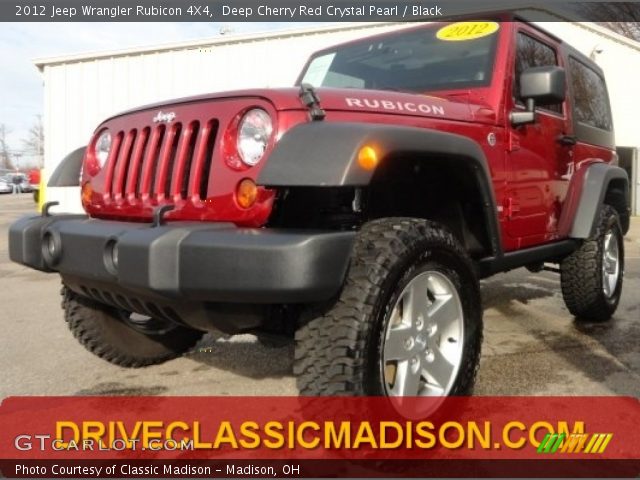 2012 Jeep Wrangler Rubicon 4X4 in Deep Cherry Red Crystal Pearl