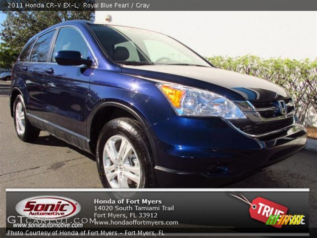 2011 Honda CR-V EX-L in Royal Blue Pearl